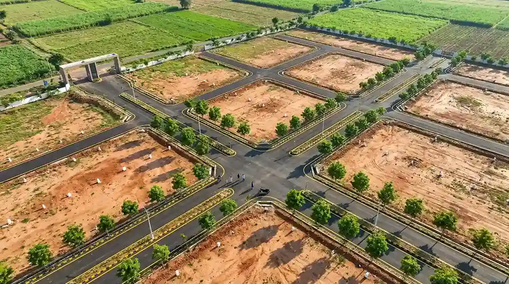 CRDA approved residential plots for sale in Gorantla with 18-30% ROI potential